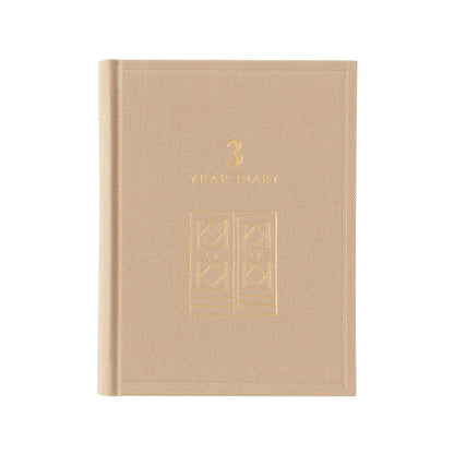 Midori 3-Year Diary Gate Mini | Beige