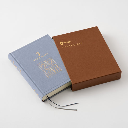 Midori 3-Year Diary Gate Mini | Blue-Purple
