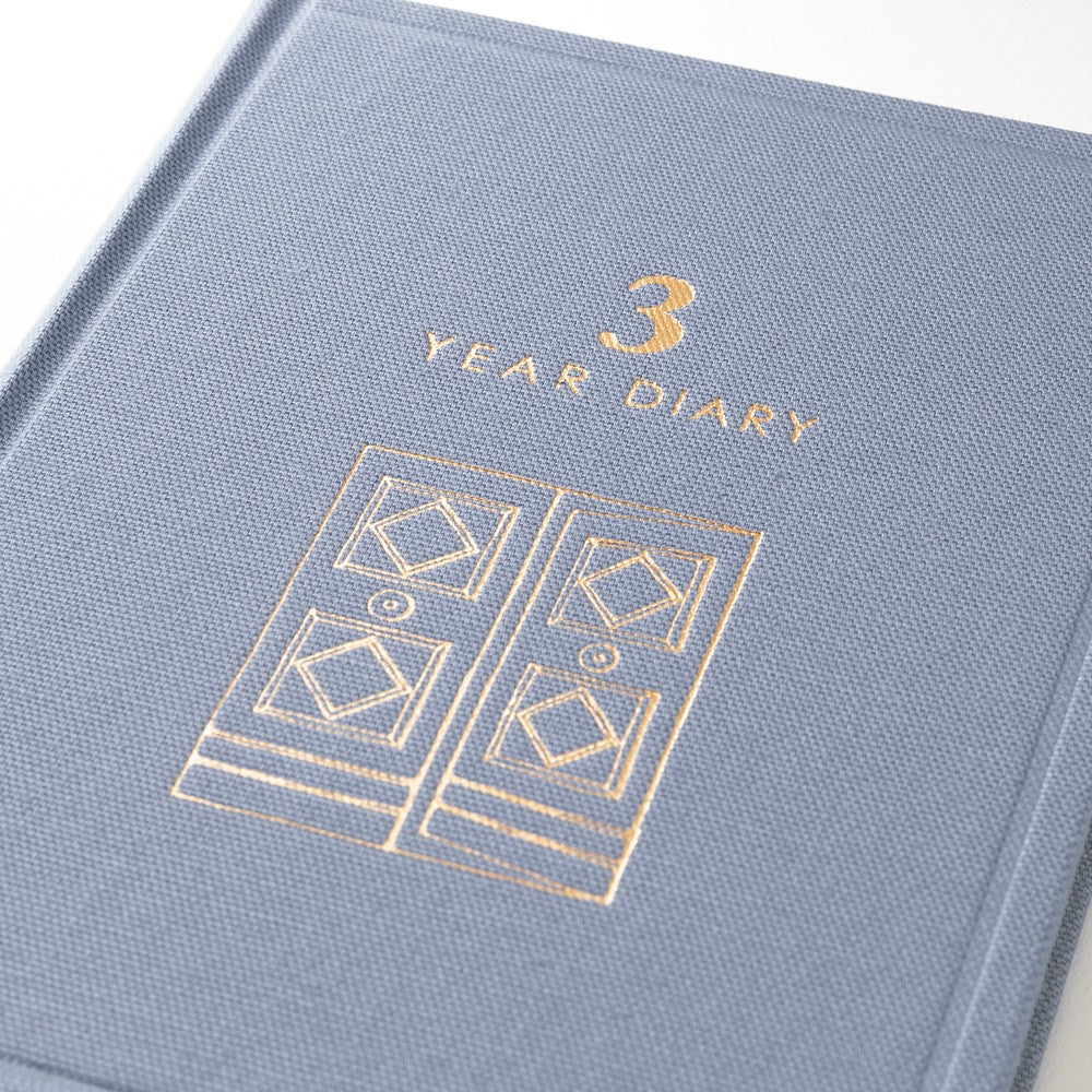 Midori 3-Year Diary Gate Mini | Blue-Purple