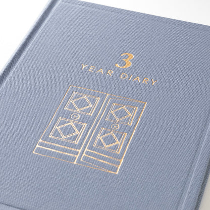 Midori 3-Year Diary Gate Mini | Blue-Purple