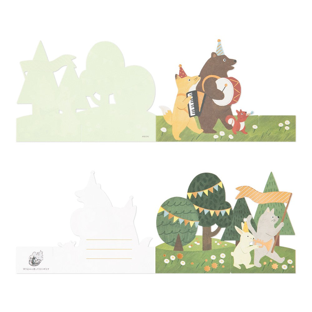 3D Midori Greetings Card | Forest Orchestra