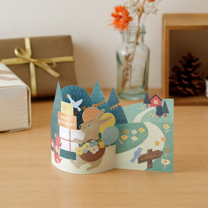 3D Midori Greetings Card | Forest Animals