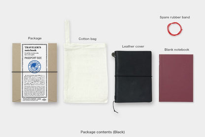 Traveler's Notebook (Passport size) Black