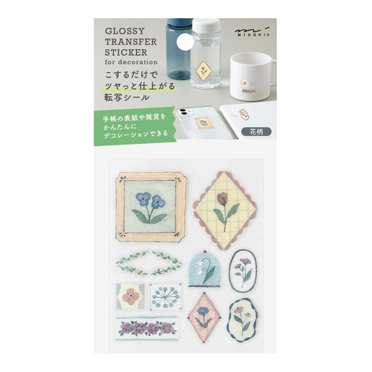 Midori Decorative Transfer Stickers | Flowers