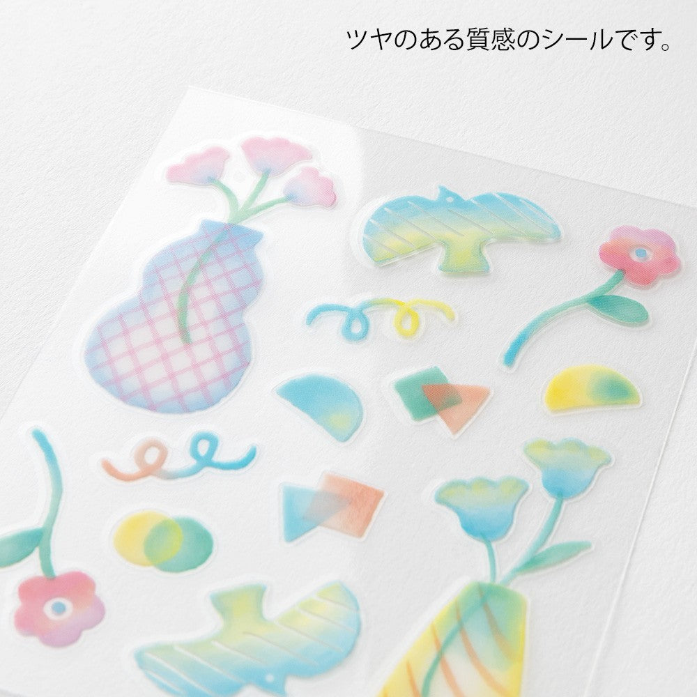 Midori Decorative Transfer Stickers | Flowers in a Vase