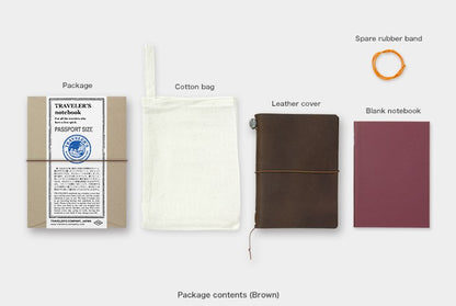 Traveler's Notebook (Passport size) Brown