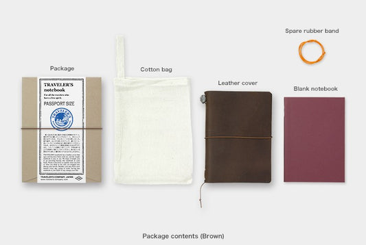 Traveler's Notebook (Passport size) Brown