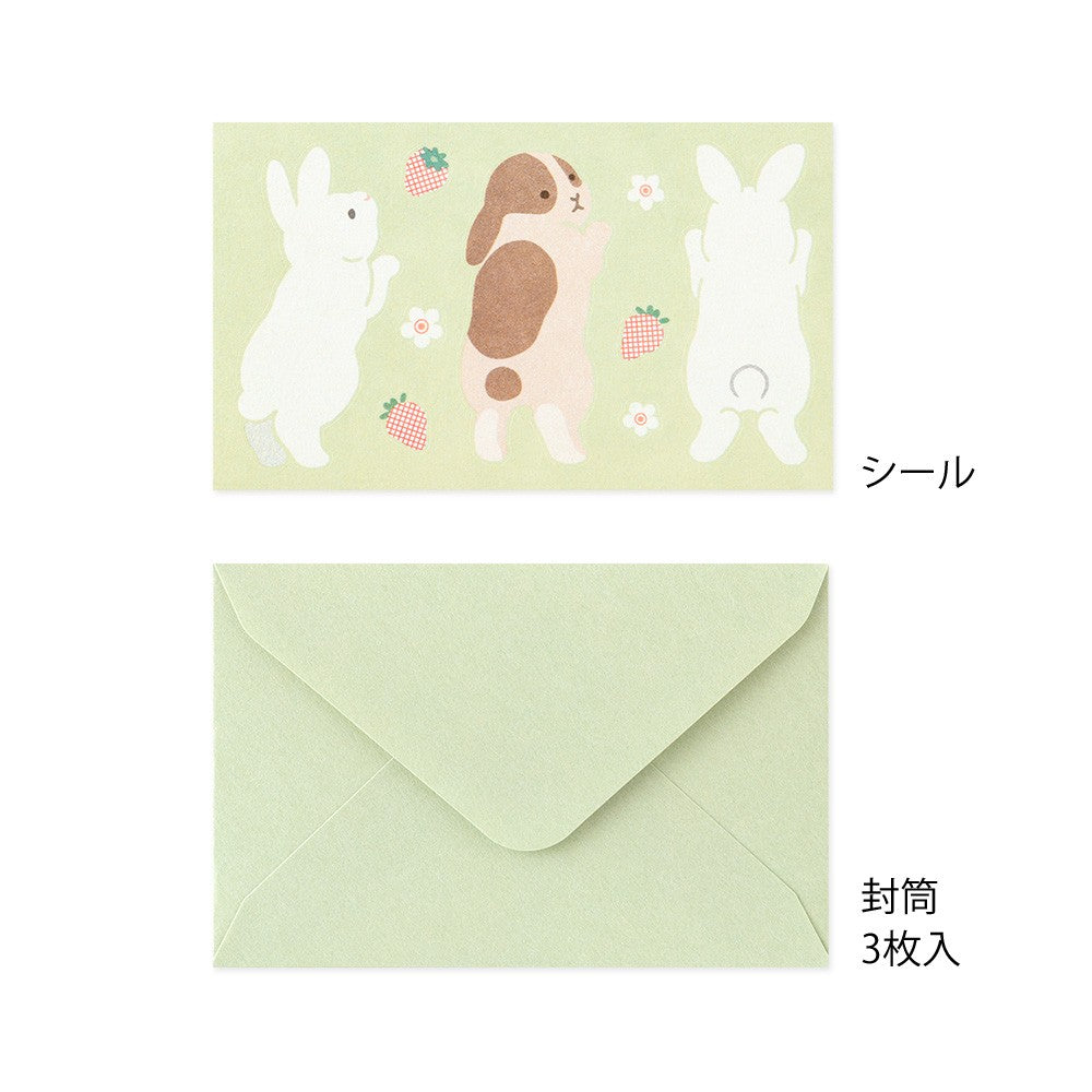 Midori Mini Letter Set with Stickers | 934 Rabbits