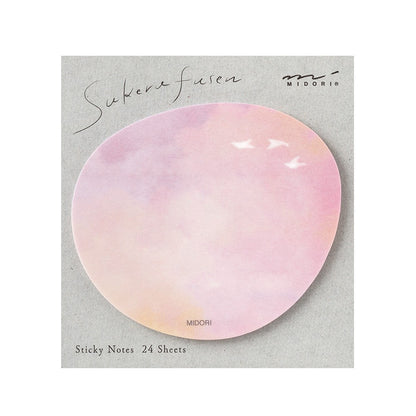 Karteczki samoprzylepne Midori Sakura Fusen Sticky Notes Zachód Słońca