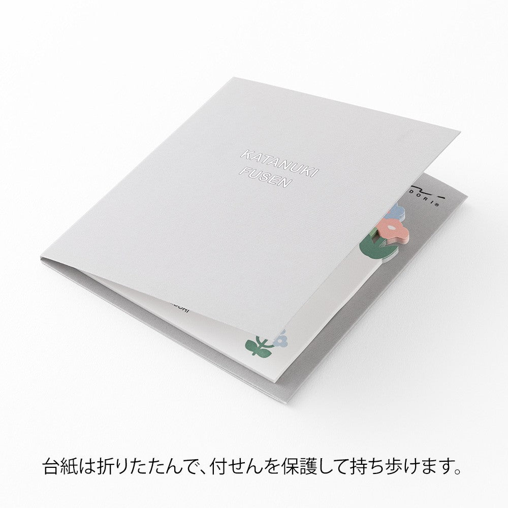 Midori Katanuki Fusen Sticky Notes Flowers