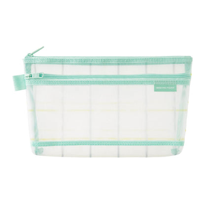 Pen Pouch Check Green