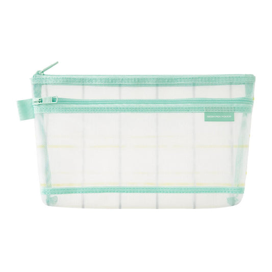 Pen Pouch Check Green