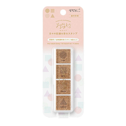 Pieczątki Yuru Log Pre-inked Stamp Geometry