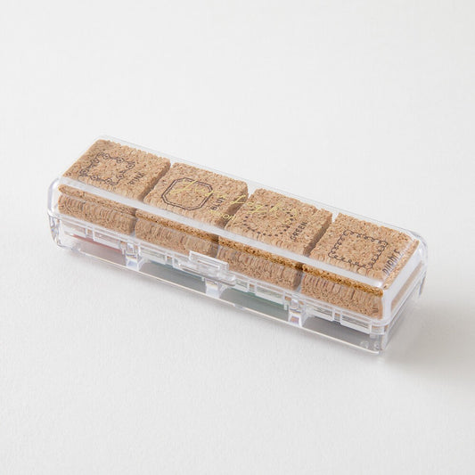 Midori Yuru Log Pre-inked Stamp Frame
