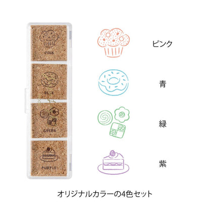 Pieczątki Midori Yuru Log Pre-inked Stamp Sweet