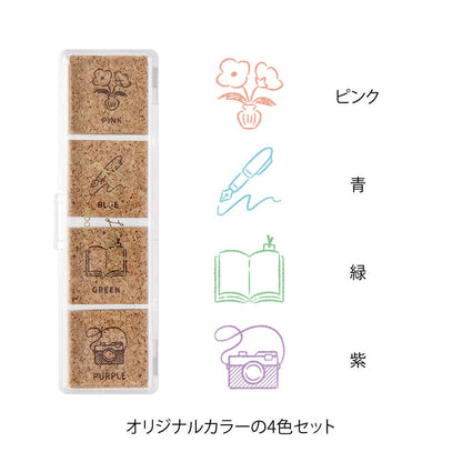 Midori Yuru Log Pre-inked Stamp Daily Life