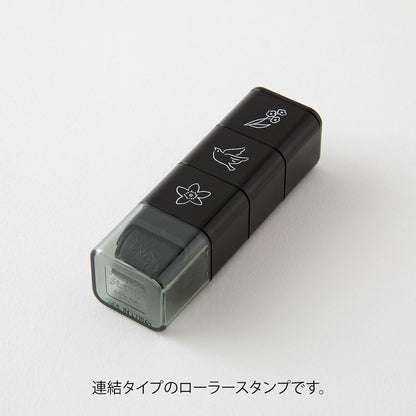 Pieczątka Midori Paintable Stamp Roller Plant