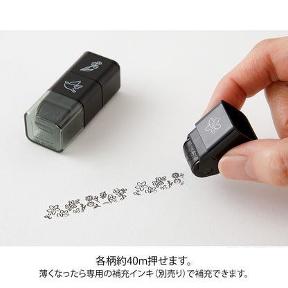 Pieczątka Midori Paintable Stamp Roller Plant