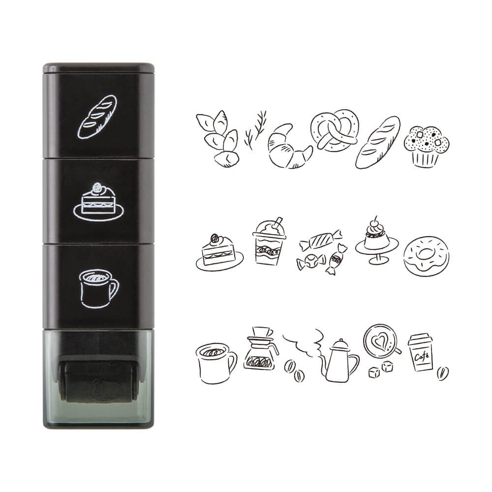 Midori Paintable Stamp Roller Cafe