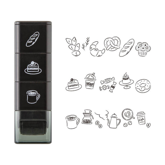 Midori Paintable Stamp Roller Cafe
