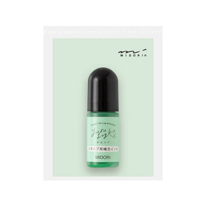 Midori Yuru Log Stamp Pre-inked Refill Ink - Green