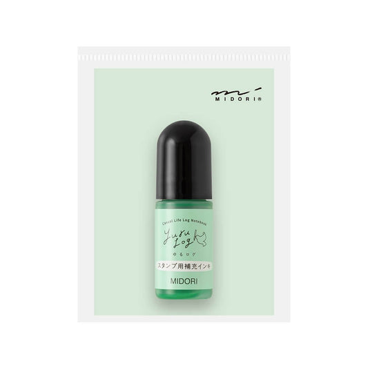 Midori Yuru Log Stamp Pre-inked Refill Ink - Green
