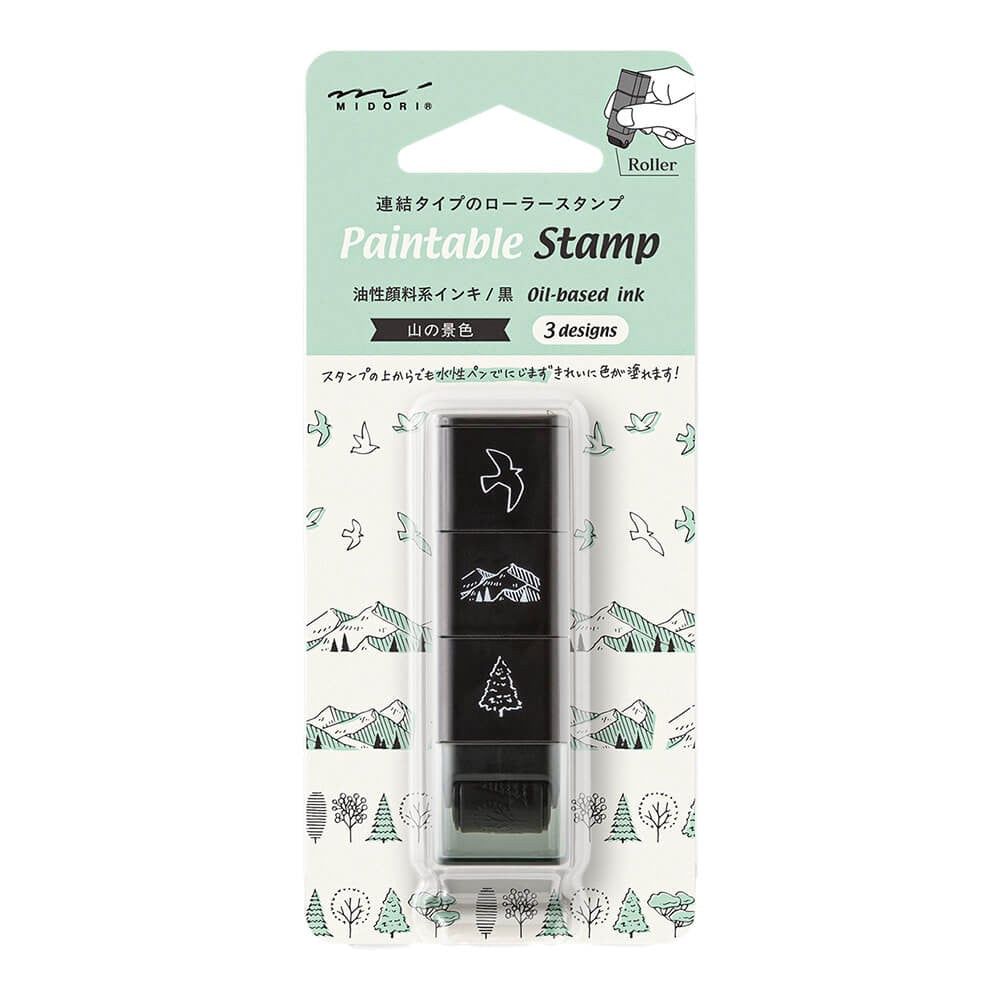 Midori Paintable Stamp Roller Mountain View