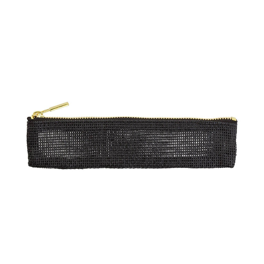 Pencil Case Black PS Pen Case Paper Code Black