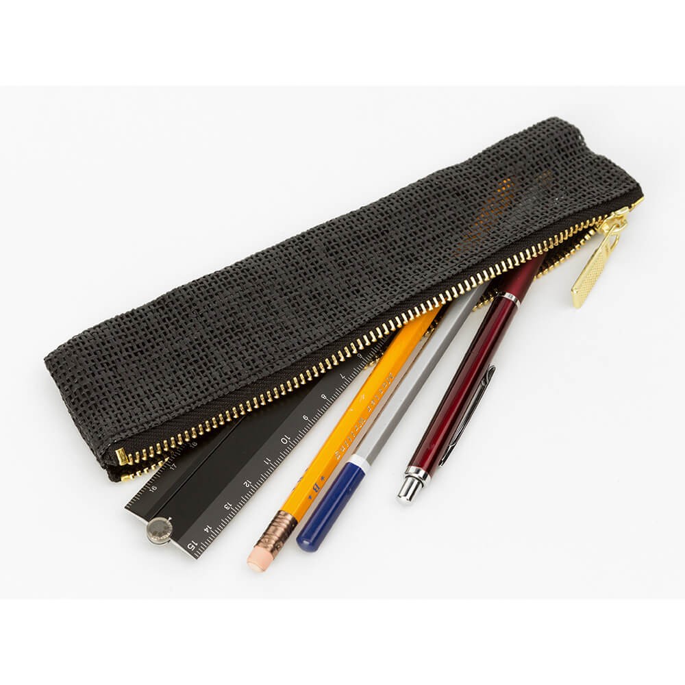 Pencil Case Black PS Pen Case Paper Code Black