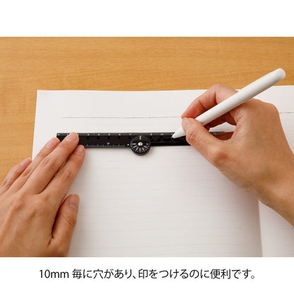 Multi Ruler 16cm Black A | Midori Multi-functional Ruler