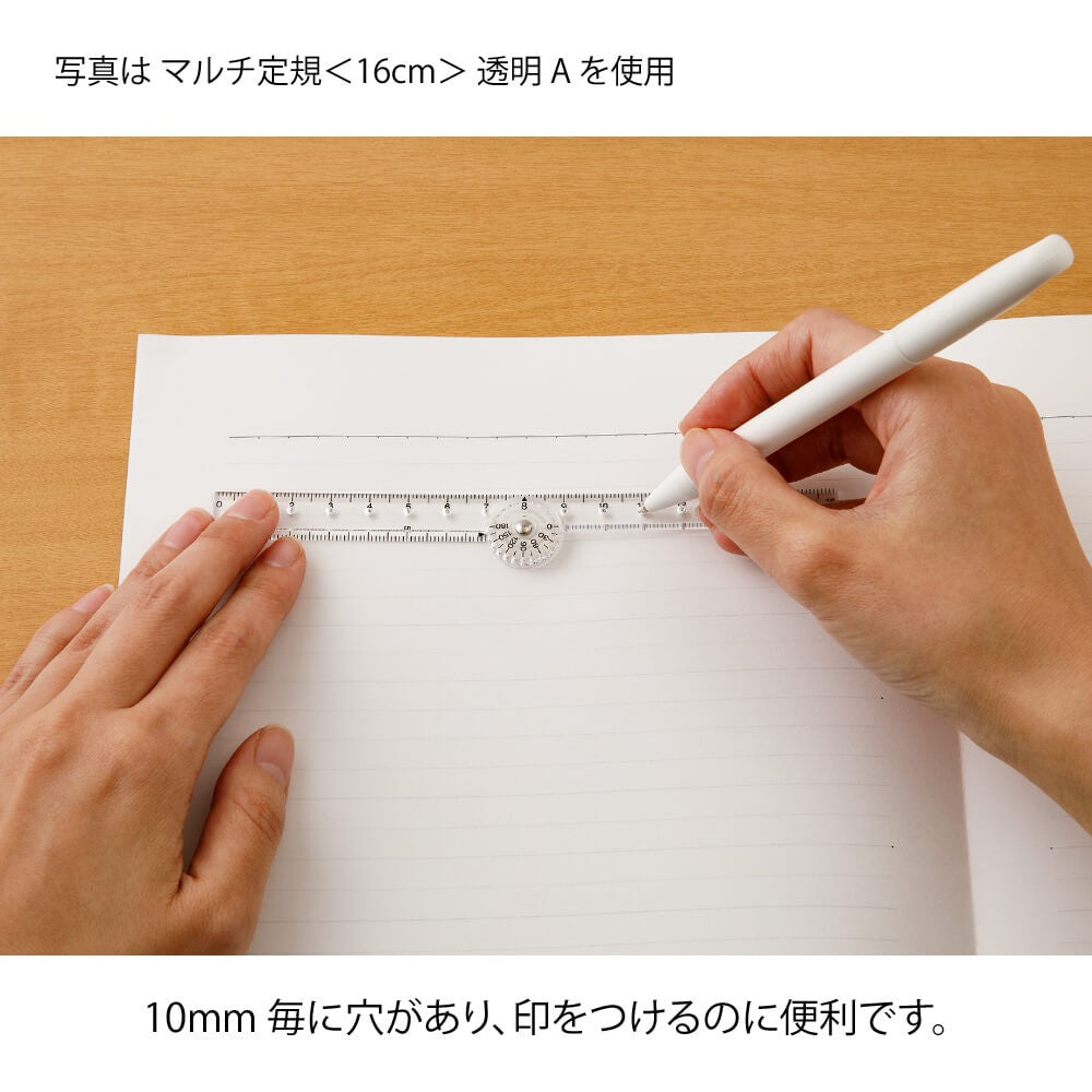 Multi Ruler 16cm Blue A | Linijka wielofunkcyjna Midori