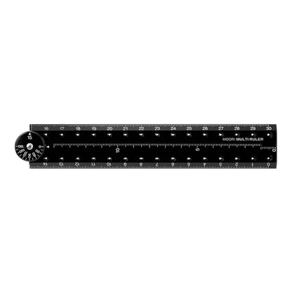 Multi Ruler 30cm Black A | Linijka wielofunkcyjna Midori