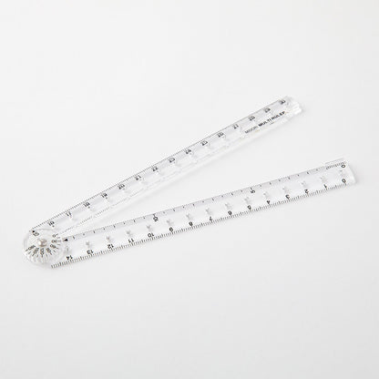 Multi Ruler 30cm Clear A | Midori Multifunctional Ruler