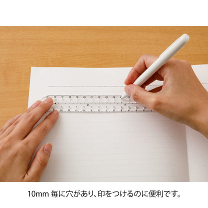 Multi Ruler 30cm Clear A | Midori Multifunctional Ruler