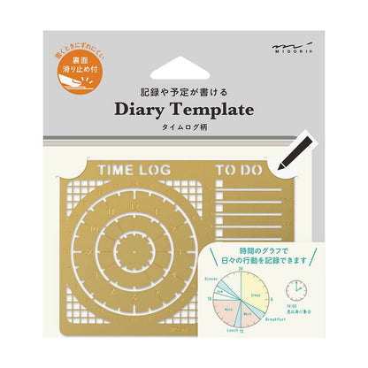 Midori Ruler | Diary Template Time Log