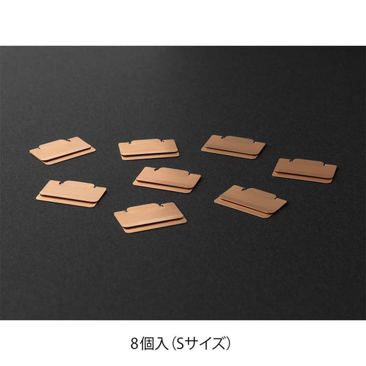 Zakładki Midori Index Clips Mosiężne Chiratto Orange