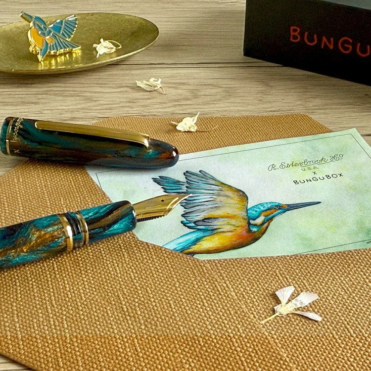 Bibułki BUNGU x Esterbrook Kingfisher