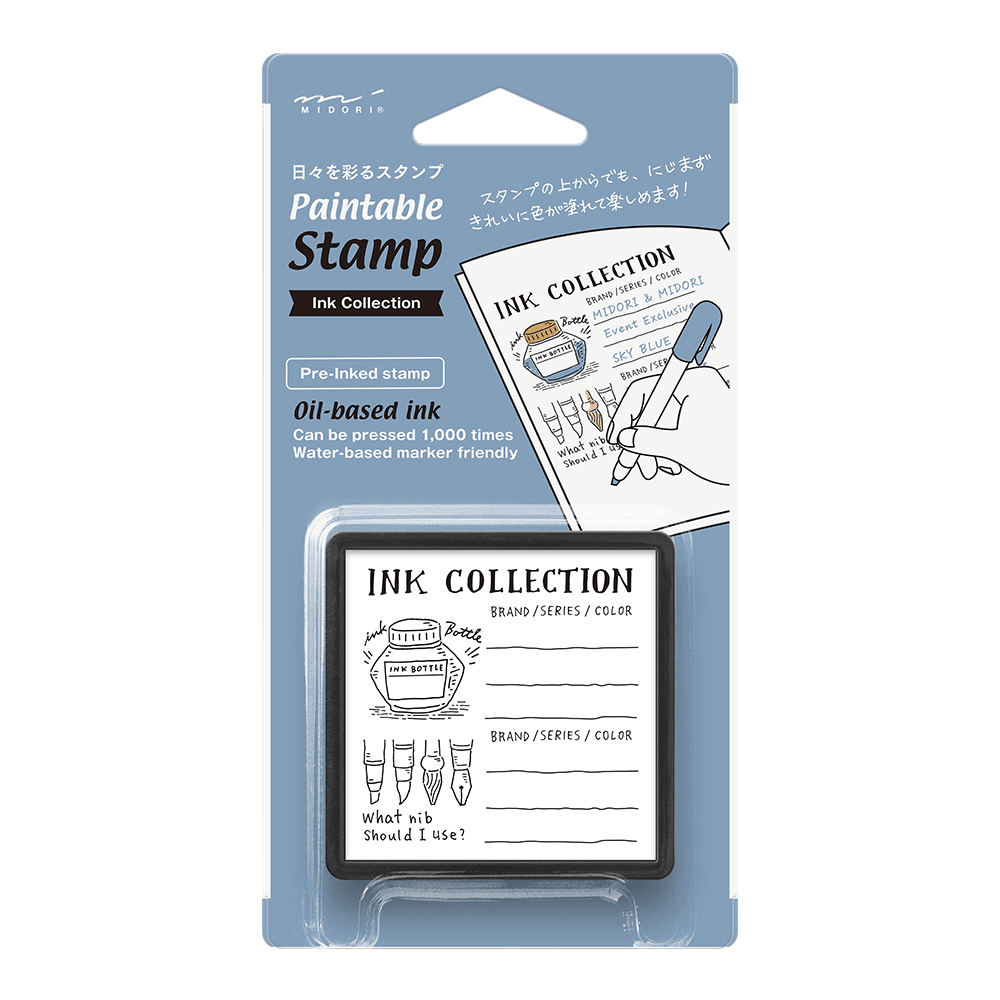 Pieczątka Midori Paintable Stamp Pre-inked Kolekcja Atramentów