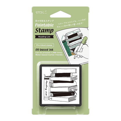 Pieczątka Midori Paintable Stamp Pre-inked | Książki