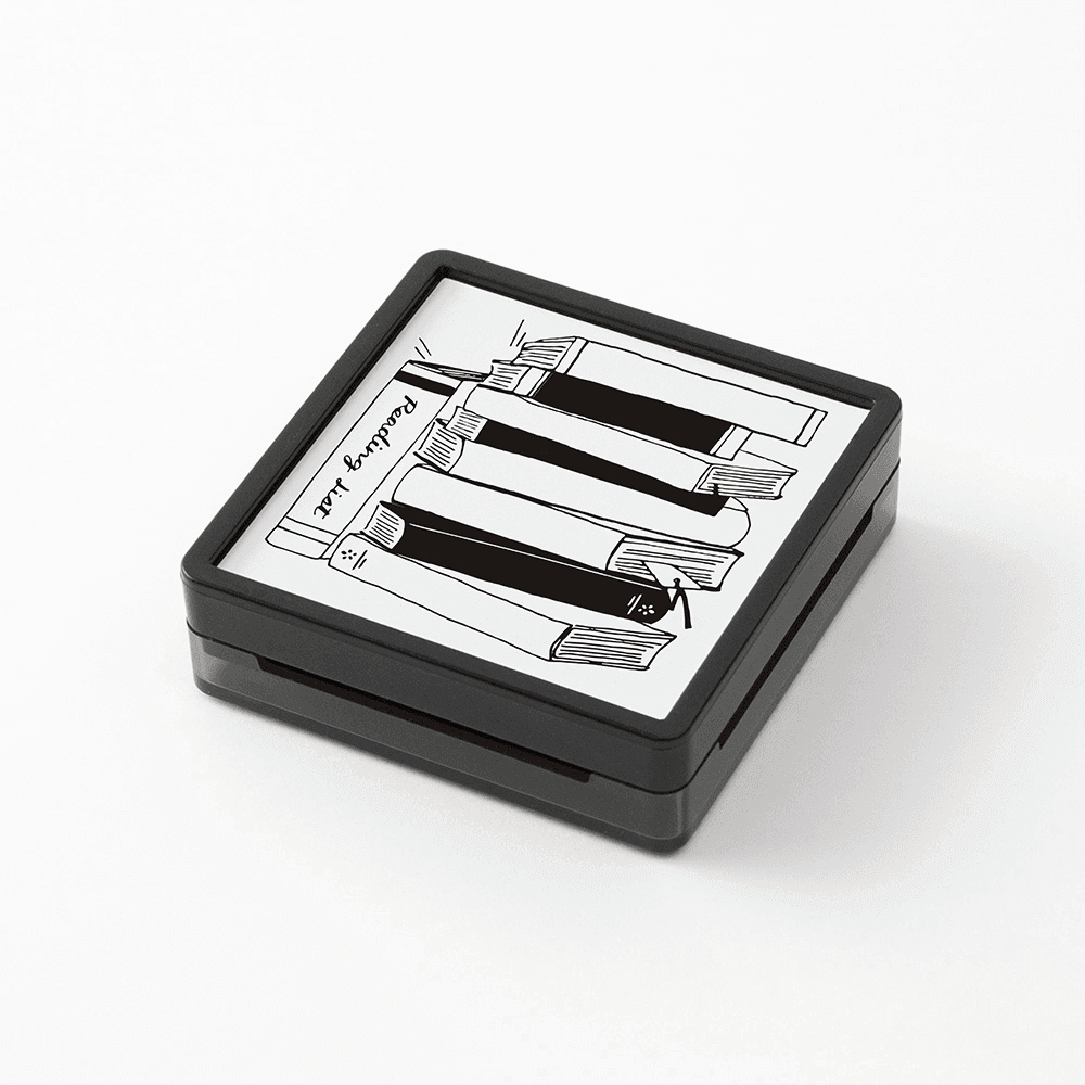 Midori Paintable Pre-inked Stamp | Books
