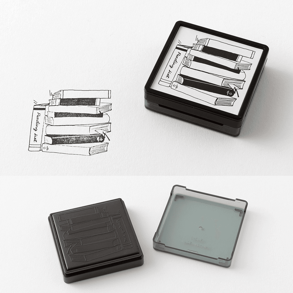 Midori Paintable Pre-inked Stamp | Books