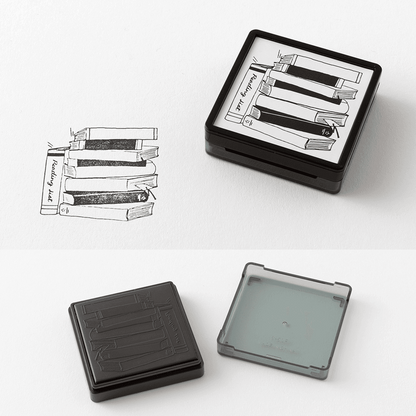 Midori Paintable Pre-inked Stamp | Books