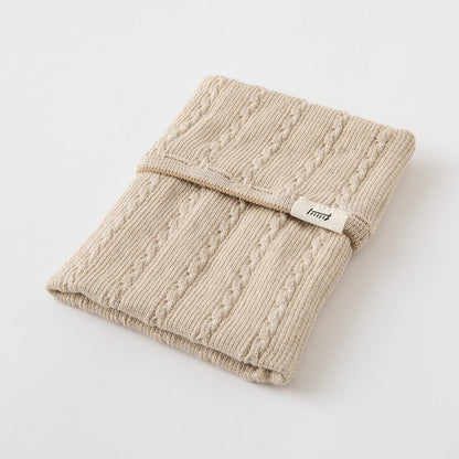 Knitted case for Midori HARAMAKI notebook | Beige