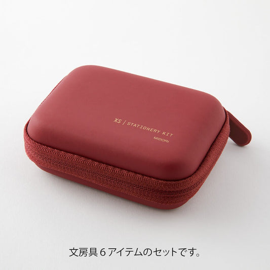 Midori XS Stationery Kit Dark Red