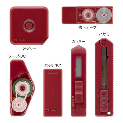 Midori XS Stationery Kit Dark Red