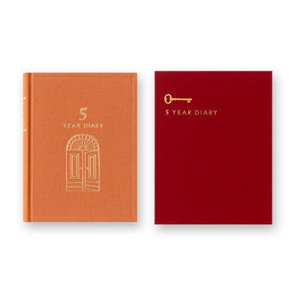 Pamiętnik Midori 5-Year Diary Gate Mini Czerwony