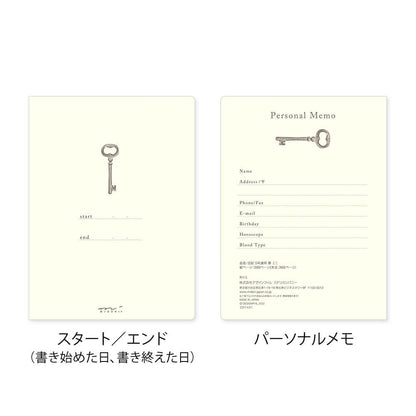 Pamiętnik Midori 5-Year Diary Gate Mini Czerwony