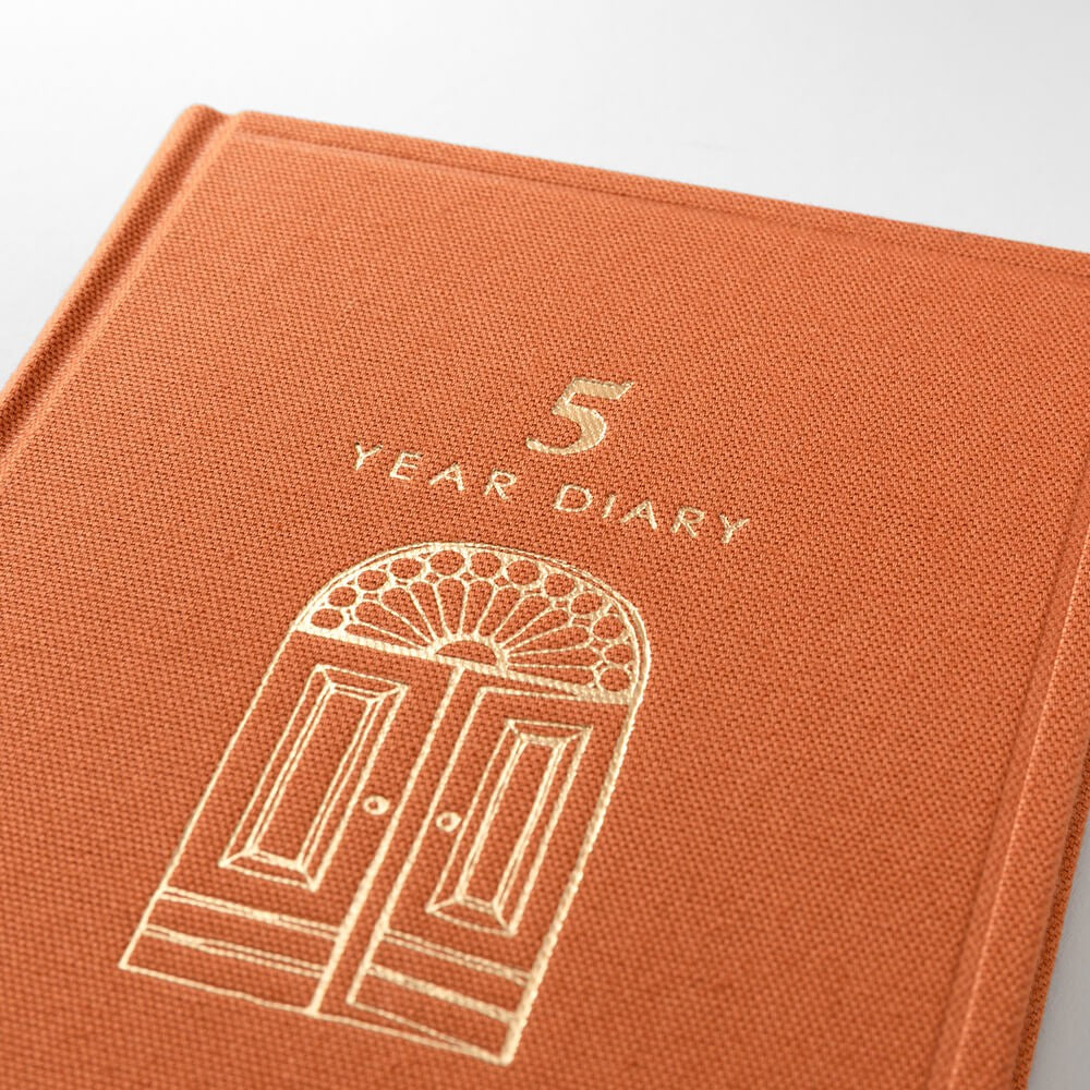 Pamiętnik Midori 5-Year Diary Gate Mini Czerwony