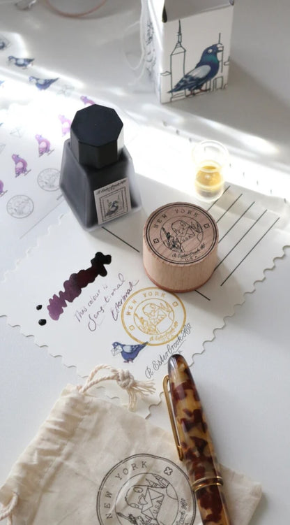 Esterbrook x Pigeon Set - Stickers, Ink and Stamp