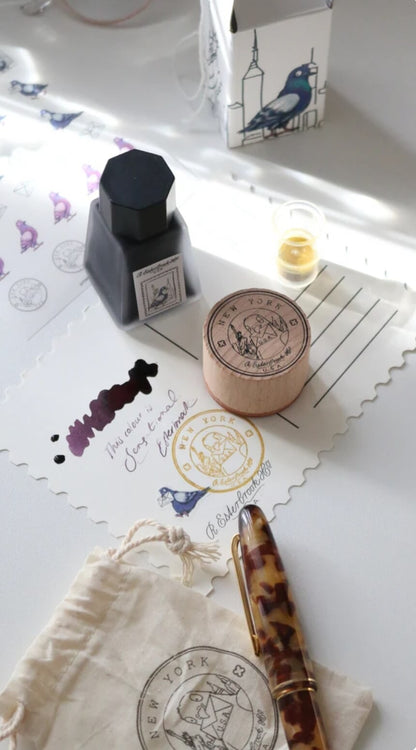Esterbrook x Pigeon Set - Stickers, Ink and Stamp
